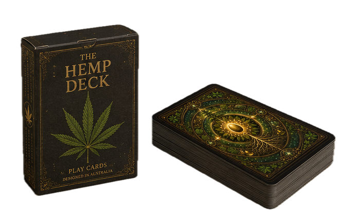 Hemp Playing Cards box and cards
